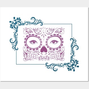 Day of the Dead Beauty Eyes Posters and Art